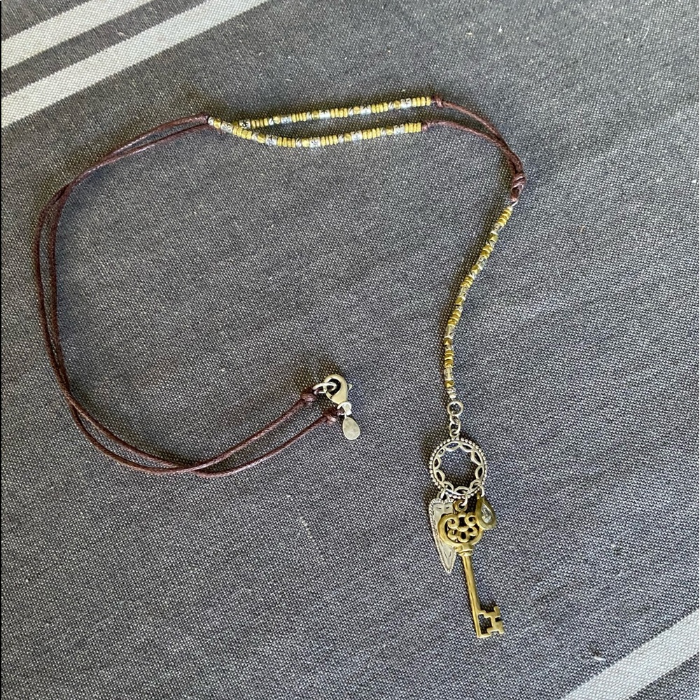 Silpada Brown Leather Necklace